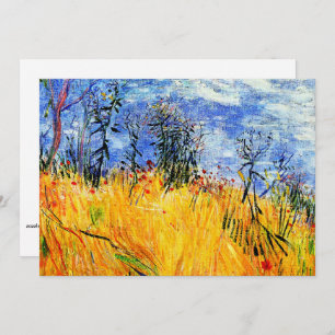 Van Gogh - Edge of a Wheat Field with Poppies Card