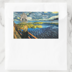 Van Gogh Edvard Meets Vincent Starry Night Sticker