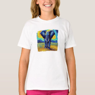 Van Gogh Elephant T-Shirt