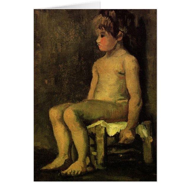 Van Gogh; Étude d'une petite fille, assise, portra (Devant)