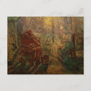 Van Gogh Evening: The Watch, Vintage Impressionism Postcard