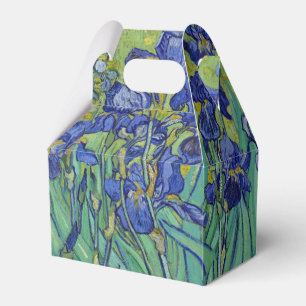 Van Gogh Famous Blue Irises Floral Oil Painting Favor Box