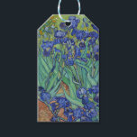 Van Gogh Famous Blue Irises Floral Oil Painting Gift Tags<br><div class="desc">Irises, painted by the Dutch Post-Impressionist artist Vincent van Gogh in 1889, is one of his most iconic works. Created during his stay at the asylum in Saint-Rémy, France, the painting showcases his signature expressive brushwork and vibrant use of color. The composition, influenced by Japanese woodblock prints, features a cropped...</div>