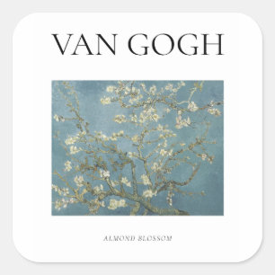 Van Gogh , famous painting Almond blossom Square Sticker