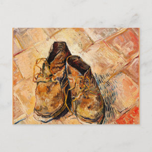 Van Gogh famous painting, Shoes, Postcard