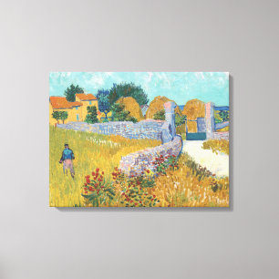 Van Gogh Farmhouse in Provence Gallery Wrapped Art Canvas Print