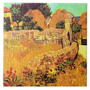Van Gogh - Farmhouse in Provence Tile
