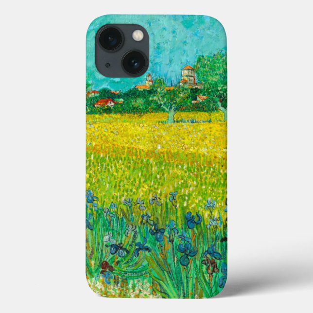 Van Gogh Field with Irises Near Arles Case-Mate iPhone Case (Back)