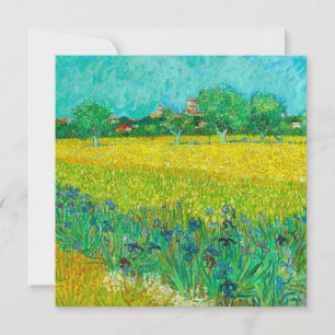 Van Gogh Field with Irises Near Arles Invitation