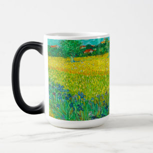 Van Gogh Field with Irises Near Arles Magic Mug