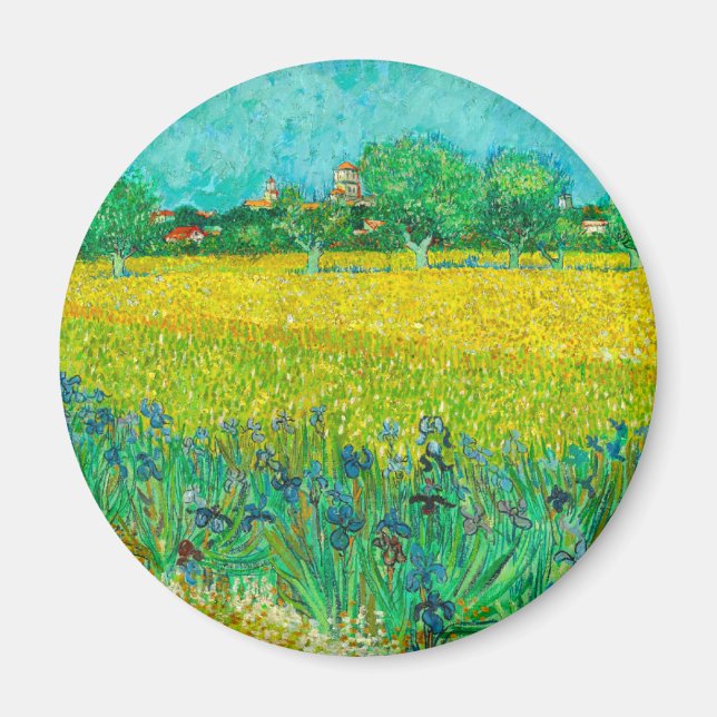Van Gogh Field with Irises Near Arles Magnet (Front)