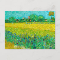 Van Gogh Field with Irises Near Arles