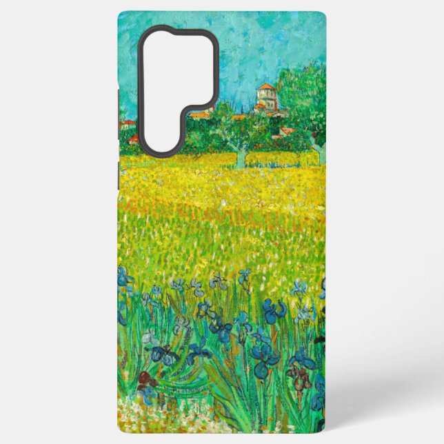 Van Gogh Field with Irises Near Arles Samsung Galaxy S22 Ultra Case (Back)