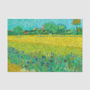 Van Gogh Field with Irises Near Arles Tissue Paper