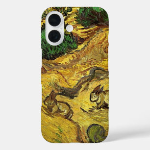 Van Gogh - Field with Two Rabbits iPhone 16 Case