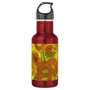 Van Gogh Fifteen Sunflowers In A Vase Fine Art 532 Ml Water Bottle