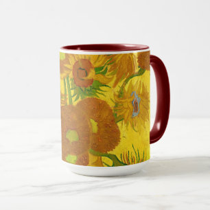 Van Gogh Fifteen Sunflowers In A Vase Fine Art Mug