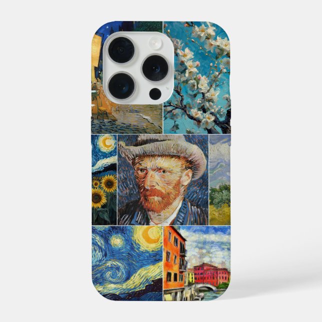 Van Gogh Fine Art Collage iPhone Case (Back)
