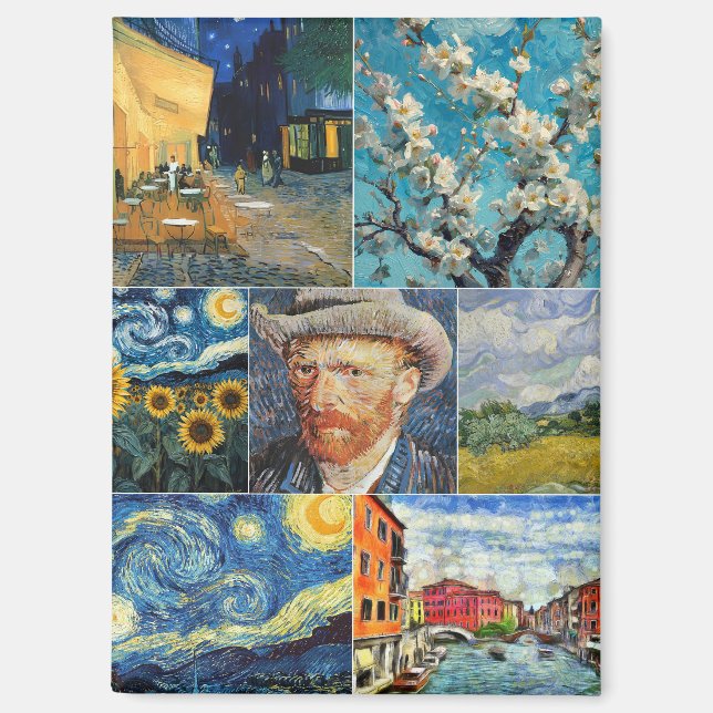 Van Gogh Fine Art Collage Magnet (Front)