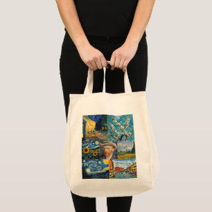 Van Gogh Fine Art Collage Tote Bag
