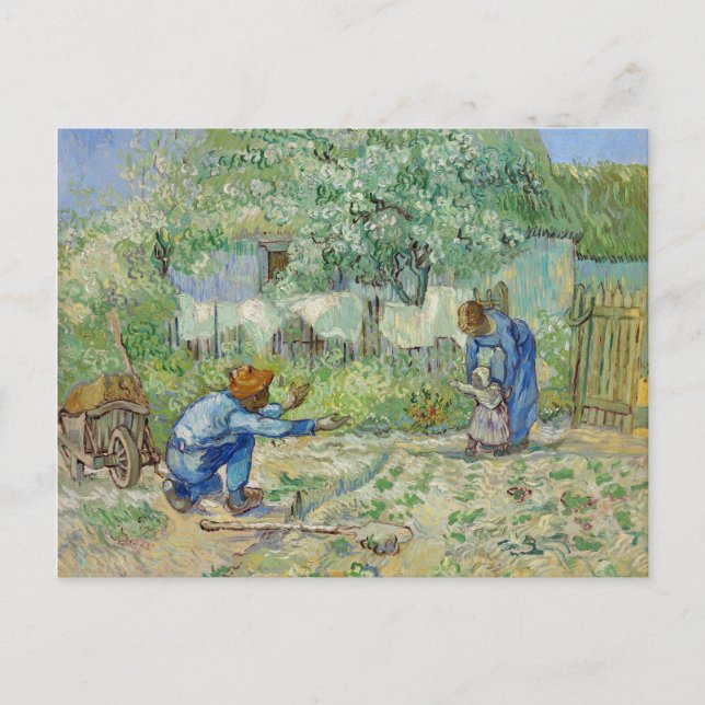 Van Gogh First Steps Painting Postcard (Front)