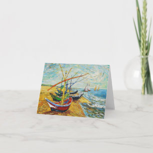 Van Gogh Fishing Boats Note Card