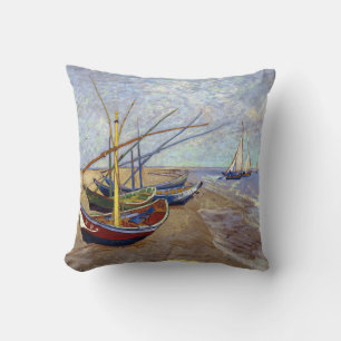 Van Gogh Fishing Boats Pillow