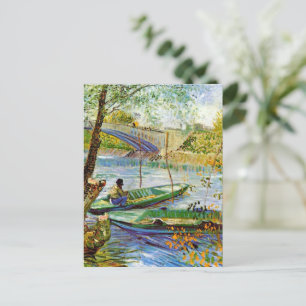 Van Gogh - Fishing in the Spring Postcard