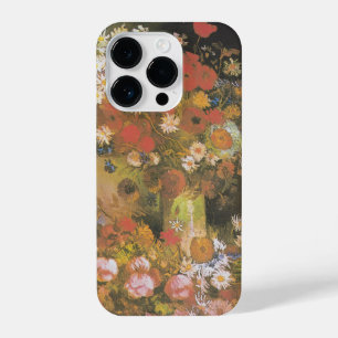 Van Gogh Floral Still Life Red Poppies & Roses iPhone 14 Pro Case