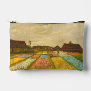 Van Gogh Flower Beds & Farmhouse in Provence Accessory Pouch