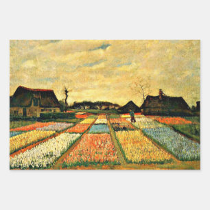 Van Gogh - Flower Beds in Holland Wrapping Paper Sheet