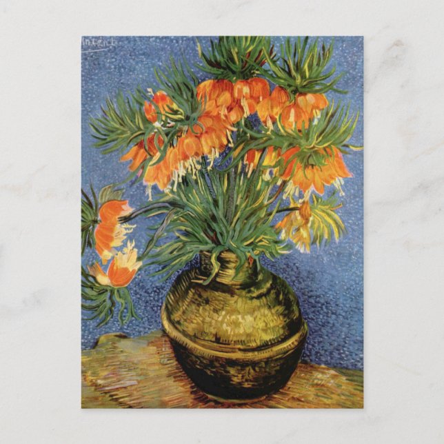 Van Gogh flower painting Postcard (Front)