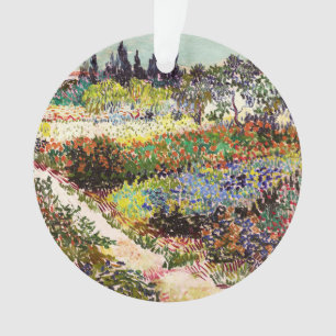 Van Gogh Flowering Garden At Arles Floral Fine Art Ornament