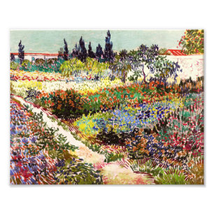 Van Gogh Flowering Garden At Arles Floral Fine Art Photo Print