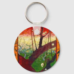 Van Gogh Flowering Plum Tree after Hiroshige Keychain