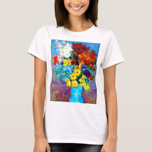Van Gogh Flowers in a Blue Vase T-Shirt