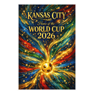 Van Gogh Fluid Art Print Kansas City World Cup 