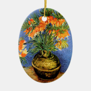 Van Gogh: Fritillarias in Vase Ceramic Ornament