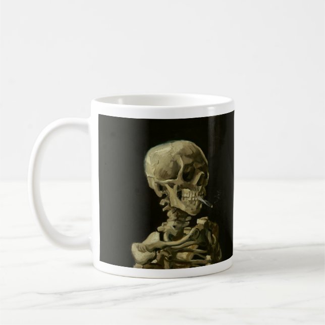 Van Gogh fumant la tasse de café squelettique (Gauche)