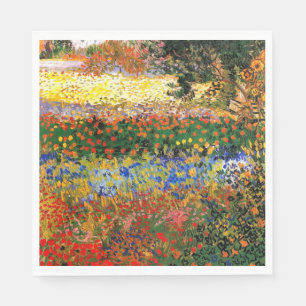 Van Gogh - Garden at Arles (aka Flowering Garden) Napkin