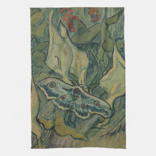 Van Gogh Giant Peacock Moth Vintage Nature ArtVan  Kitchen Towel