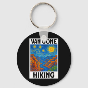 Van Gogh Grand Canyon Hiking Funny Grand Canyon Keychain