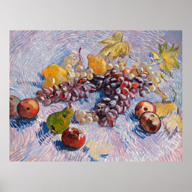 Van Gogh - Grapes, Lemons, Pears, and Apples Poster (Front)