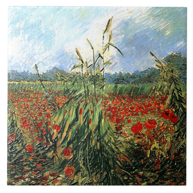 Van Gogh - Green Ears of Wheat Tile (Front)
