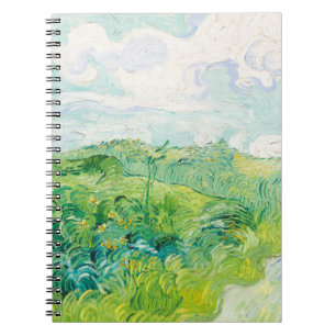 Van Gogh Green Wheat Fields Auvers. Impressionism Notebook