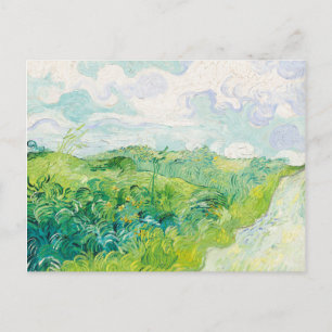 Van Gogh. Green Wheat Fields Auvers. Impressionism Postcard