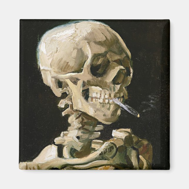 Van Gogh - Head of a Skeleton Magnet (Front)