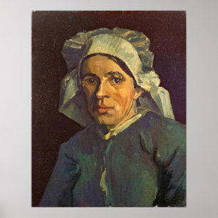 Van Gogh - Head Of A Woman Poster