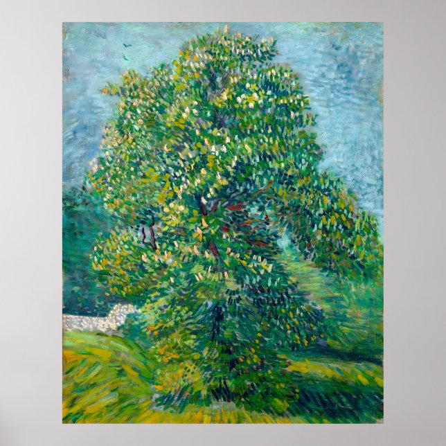 Van Gogh, Horse Chestnut Tree in Blossom, 1887 Poster (Front)