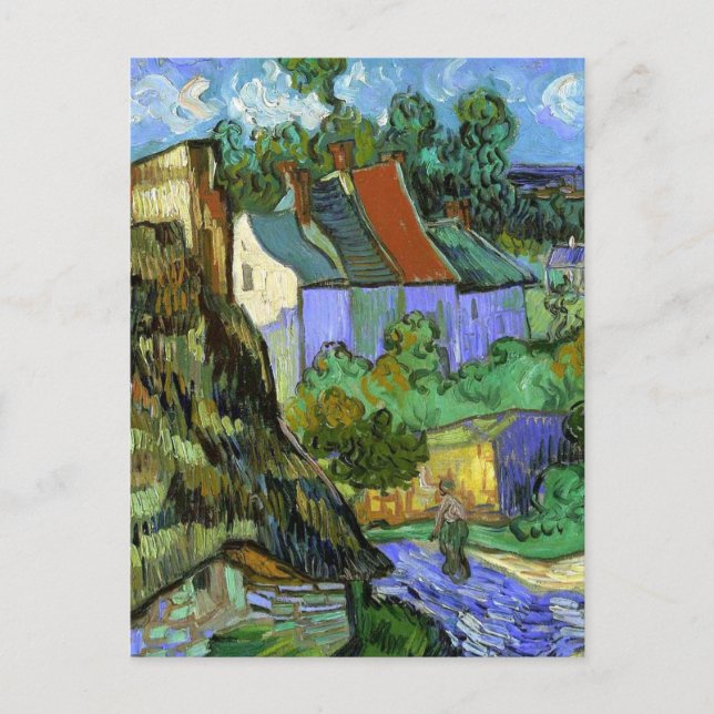 Van Gogh - Houses at Auvers, 1890, Postcard (Front)